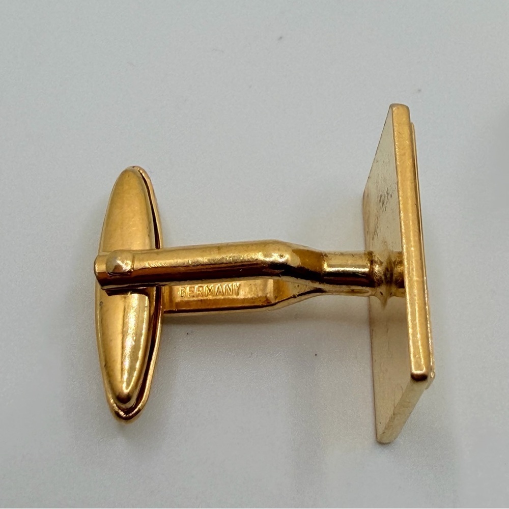 Men’s Vintage Nina Ricci Gold Plated Cuff Links - Picture 4 of 4